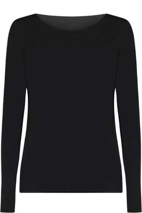 Wolford Topwear for Women Wolford Aurora Modal Long Sleeved T-shirt