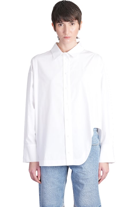 The Attico Topwear for Women The Attico Shirt In White Cotton