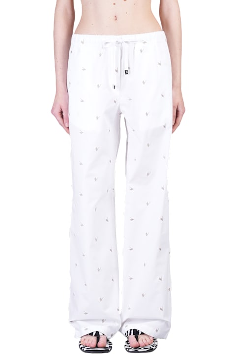 The Attico Pants & Shorts for Women The Attico Pants In White Cotton