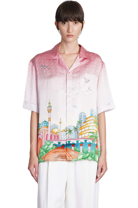ウィメンズ新着アイテム Casablanca Shirt In Rose-pink Silk