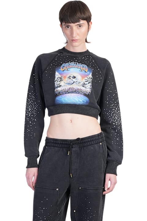 Casablanca Clothing for Women Casablanca Sweatshirt In Black Cotton