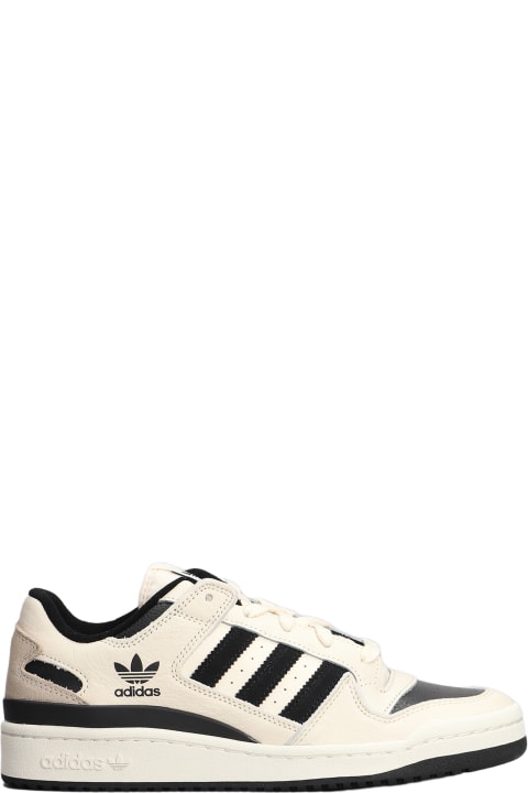 Shoes for Men Adidas Forum Low Cl Sneakers In Beige Leather