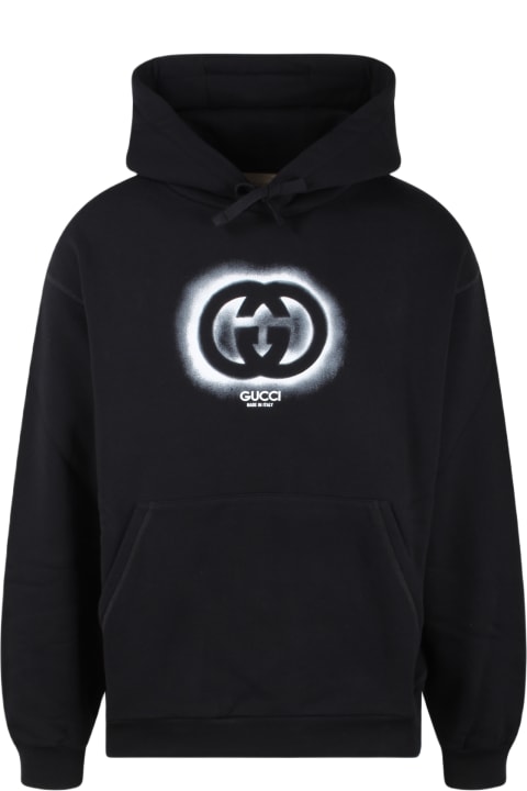 Fleeces & Tracksuits for Men Gucci Cotton Jersey Hooded Sweatshirt
