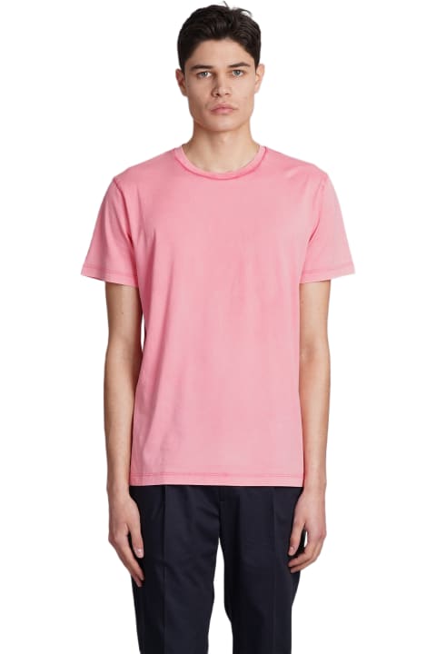 Roberto Collina Men Roberto Collina T-shirt In Rose-pink Cotton