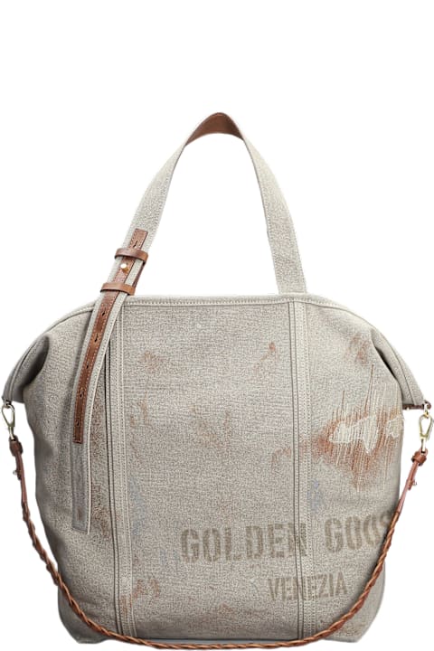 Bags for Women Golden Goose Shopping 24.7 Ew Tote In Taupe Canvas