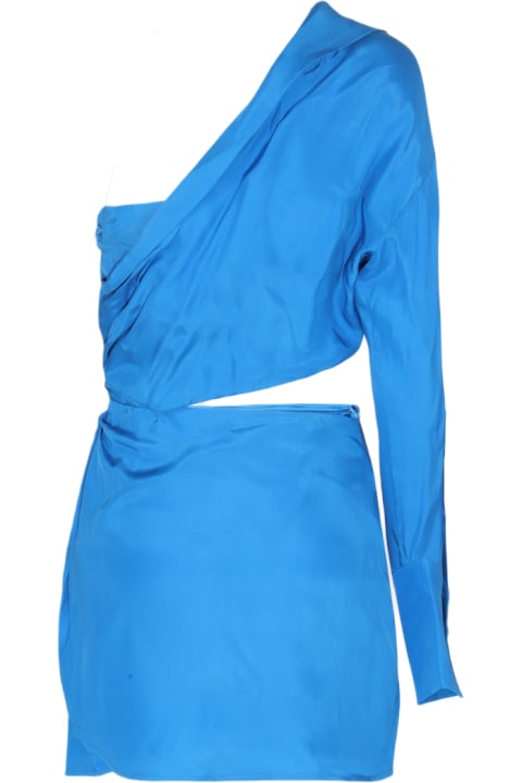 ウィメンズ GAUGE81のジャンプスーツ GAUGE81 Blue Silk Blend Dress