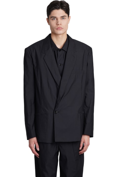 メンズ Lemaireのコート＆ジャケット Lemaire Blazer In Black Cotton