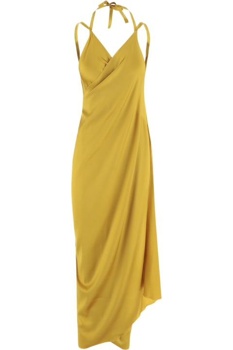 Stephan Janson Clothing for Women Stephan Janson Stretch Silk Draped Dress