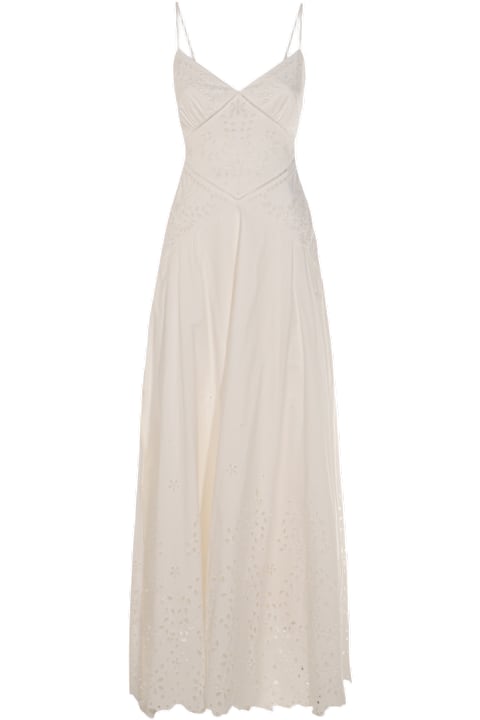 self-portrait for Kids self-portrait White Cotton Maxi Dress