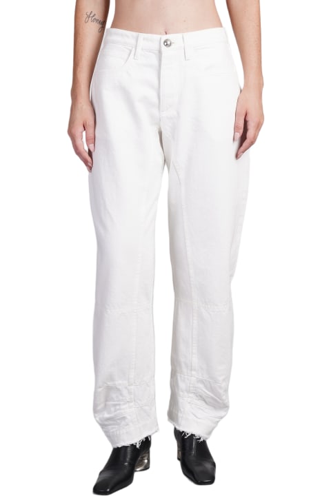 Jil Sander الجينز لـ السيدات Jil Sander Jeans In White Cotton