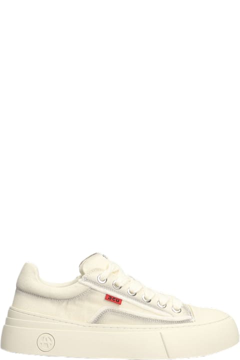 Acupuncture Sneakers for Men Acupuncture Afc Vulc Sneakers In Beige Canvas