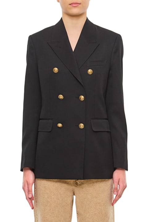 Coats & Jackets for Women Golden Goose Double Breasted Blazer With Gold Bottons