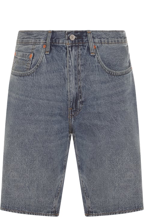 أدوات منزلية Levi's Grey Blue Cotton Denim 478 Shorts