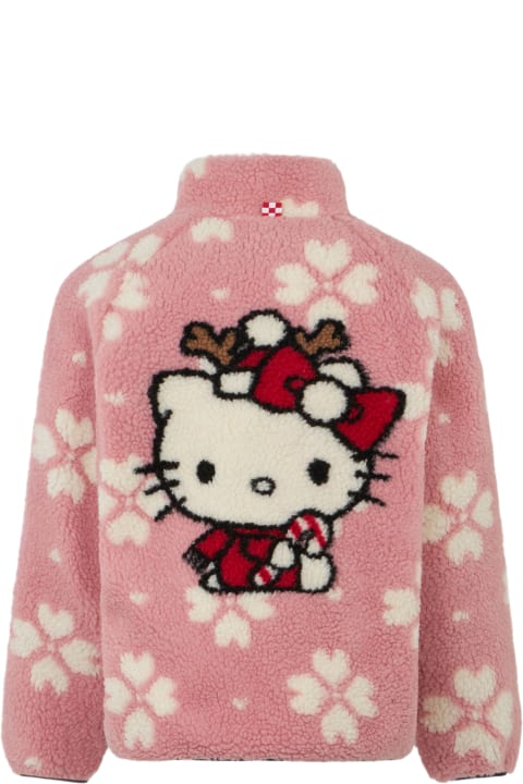 أدوات منزلية MC2 Saint Barth Girl Sherpa Jacket With Hello Kitty Print | Hello Kitty Special Edition