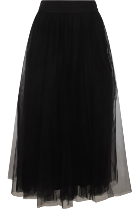 Fashion for Women Fabiana Filippi Black Midi Skirt