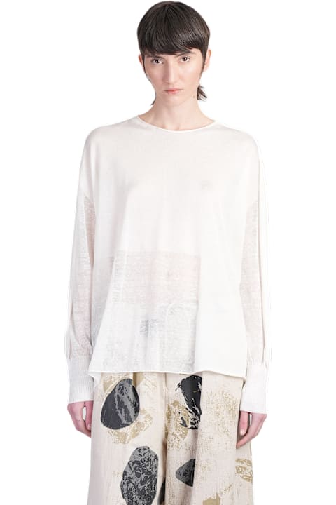 Yohji Yamamoto for Women Yohji Yamamoto Topwear In Beige Wool And Polyester