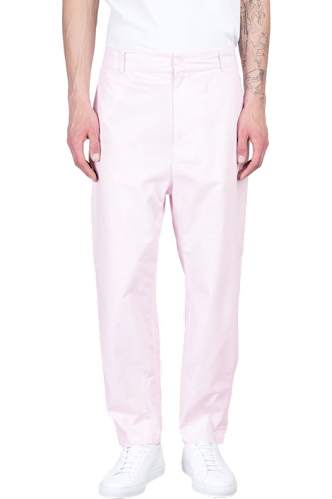 Mauro Grifoni Clothing for Men Mauro Grifoni Pants In Rose-pink Cotton
