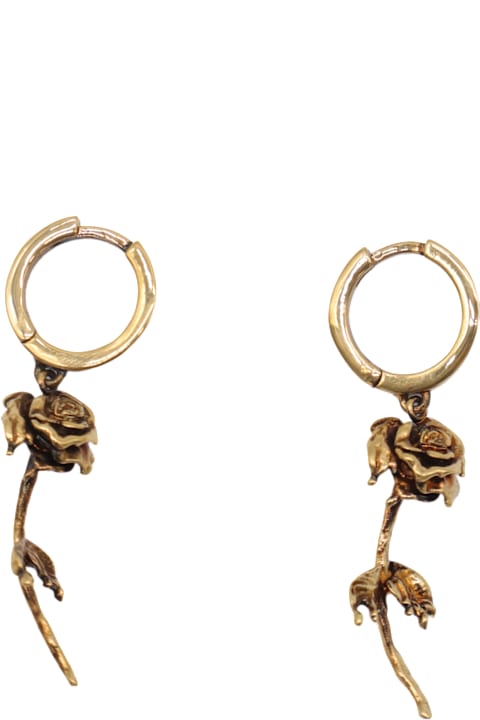 Jewelry for Women Alexander McQueen Gold Tone Metal Earrings