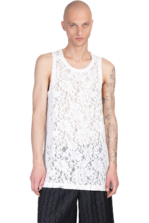 Comme Des Garçons Homme Plus for Men Comme Des Garçons Homme Plus Tank Top In White Polyester