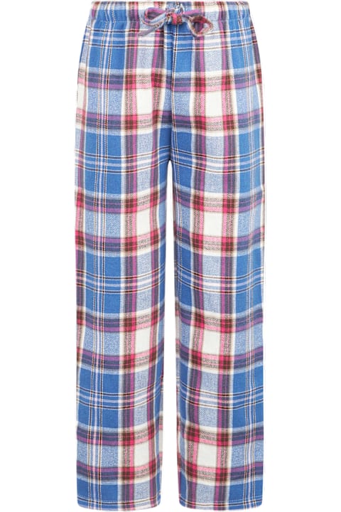 Homeware MC2 Saint Barth Kid Pajama Pants With Tartan Print