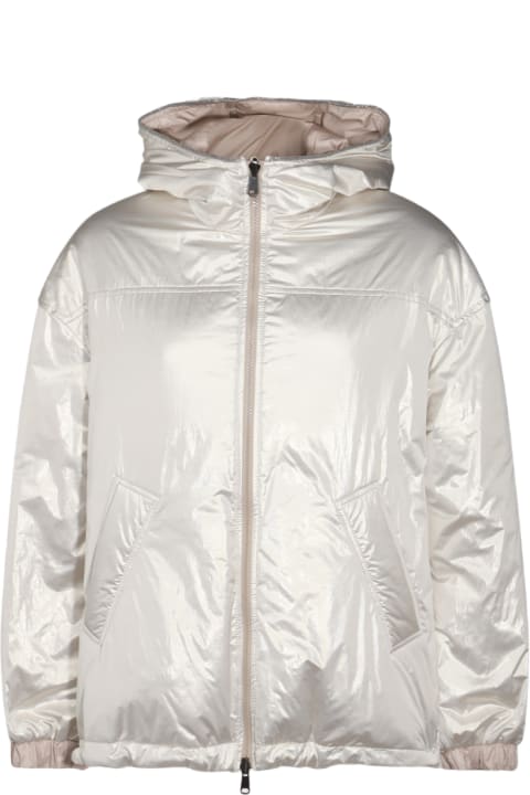 Brunello Cucinelli Coats & Jackets for Women Brunello Cucinelli White Down Jacket