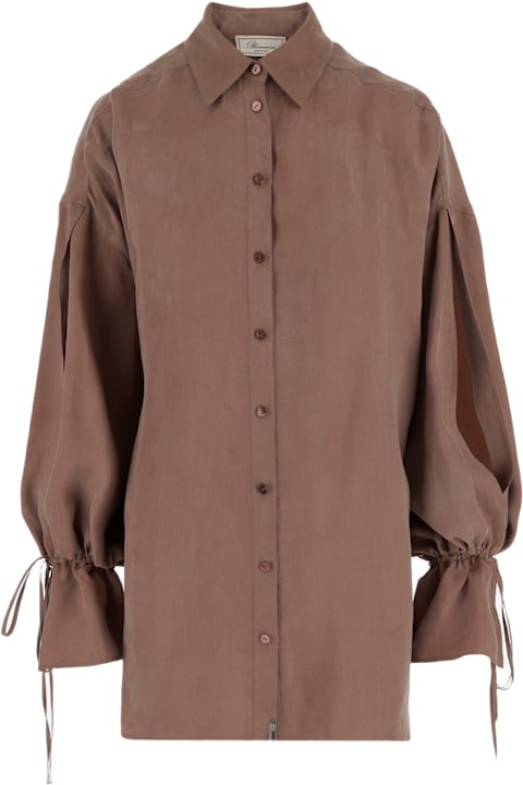 Blumarine ملابس علوية لـ السيدات Blumarine Washed Gabardine Dress