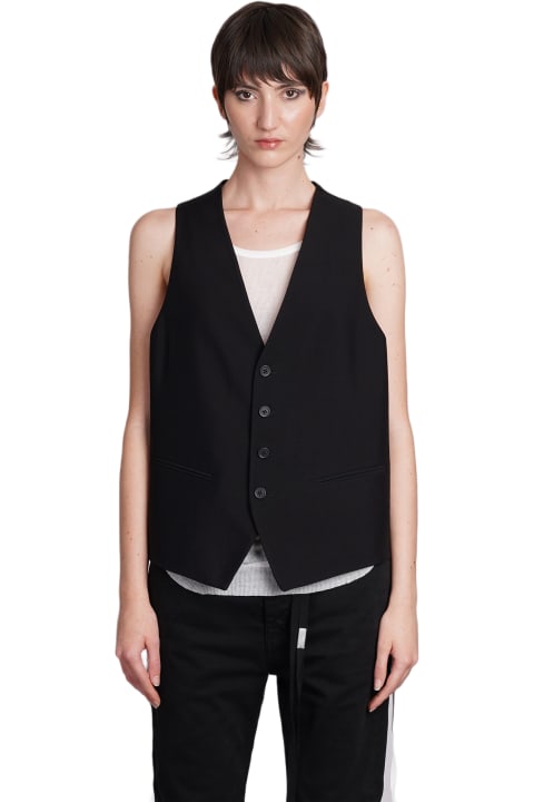 Ann Demeulemeester Coats & Jackets for Women Ann Demeulemeester Vest In Black Cotton