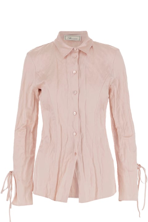 Blumarine ملابس علوية لـ السيدات Blumarine Crinkled Satin Shirt