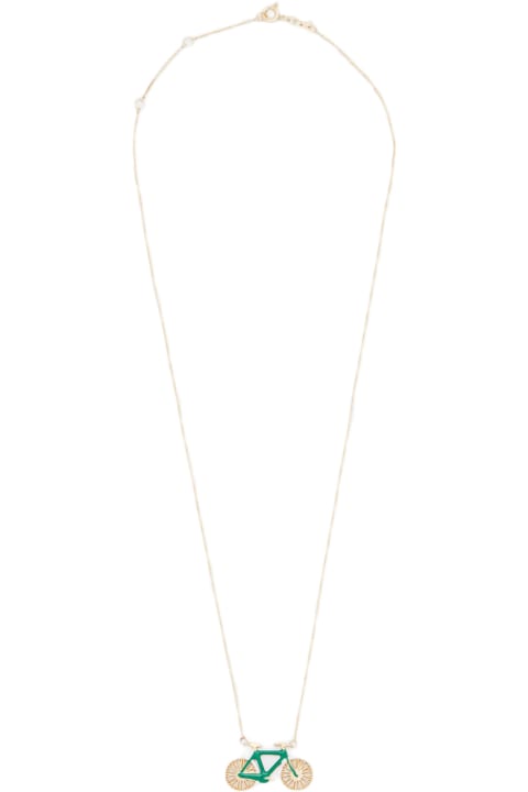 Aliita Jewelry for Women Aliita 9k Gold Bici Polished Necklace