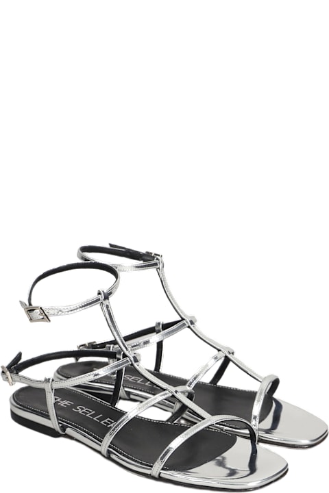The Seller Shoes for Women The Seller Flats In Silver Leather