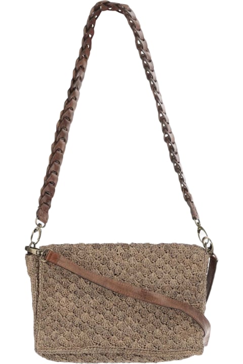 Shoulder Bags for Women Ibeliv Sonia Bag In Raffia And Leather
