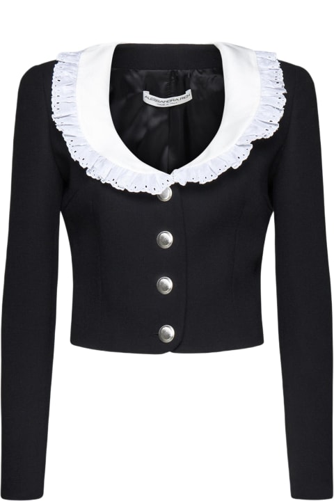 Alessandra Rich for Women Alessandra Rich Collar Wool Jacket