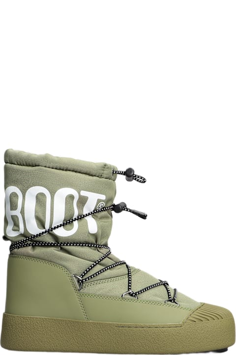 Homeware Moon Boot Mb Mrack Polar Ankle Boots In Green Nylon