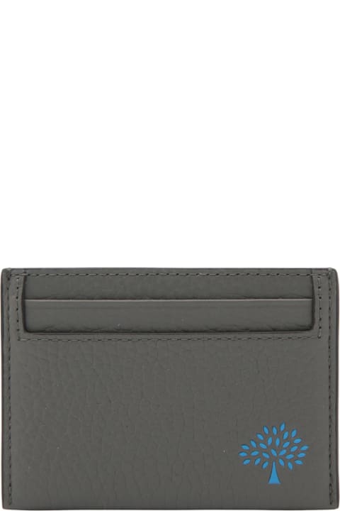 Mulberry Wallets for Men Mulberry Charcoal Leather Card Holder