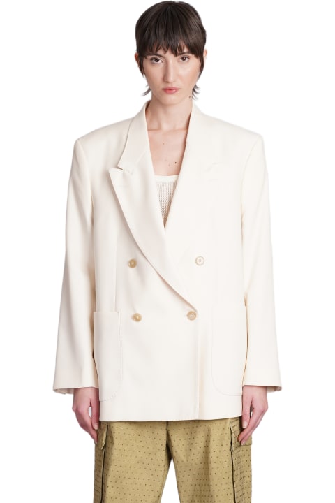 Laneus Coats & Jackets for Women Laneus Blazer In Beige Viscose