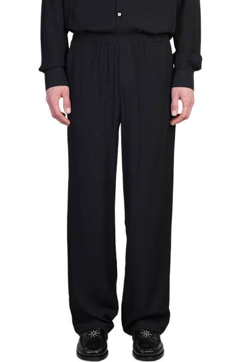 Family First Milano for Men Family First Milano Pants In Black Ramie