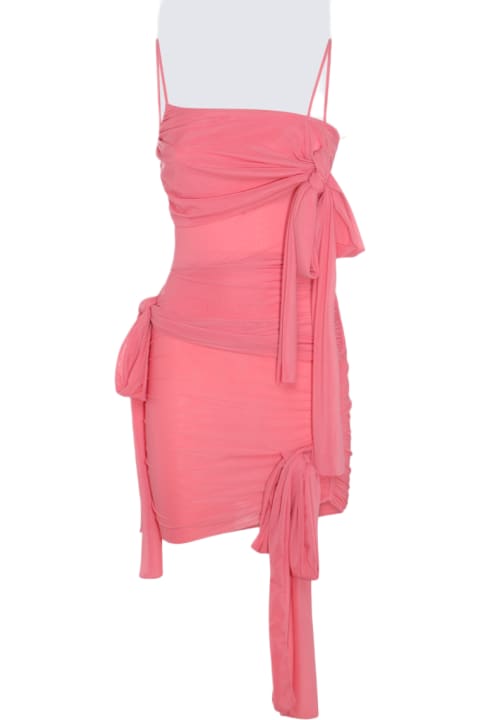 Clothing for Women Blumarine Pink Strech Padded Mini Dress