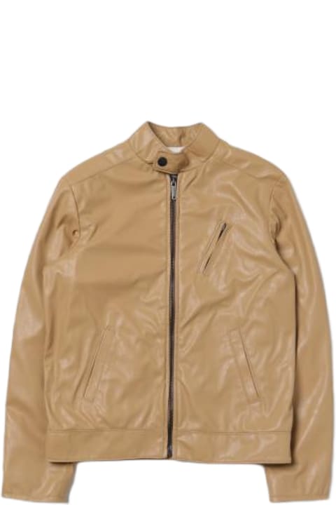 Coats & Jackets for Boys Manuel Ritz Giubbino Ecopelle Beige