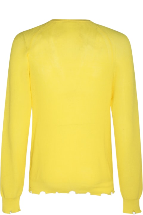 Laneus Sweaters for Women Laneus Yellow Cotton Jumper