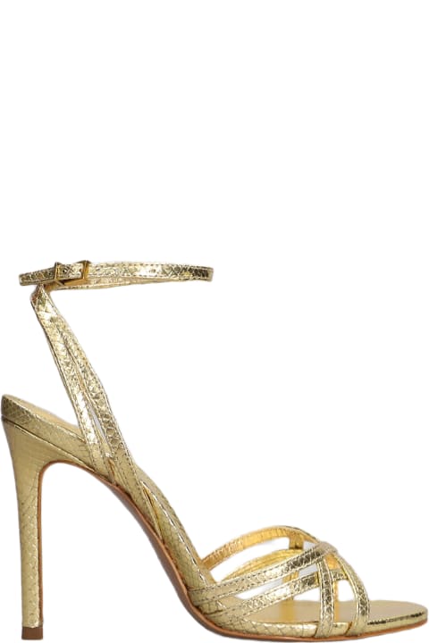 Schutz Sandals for Women Schutz Sandals In Gold Leather