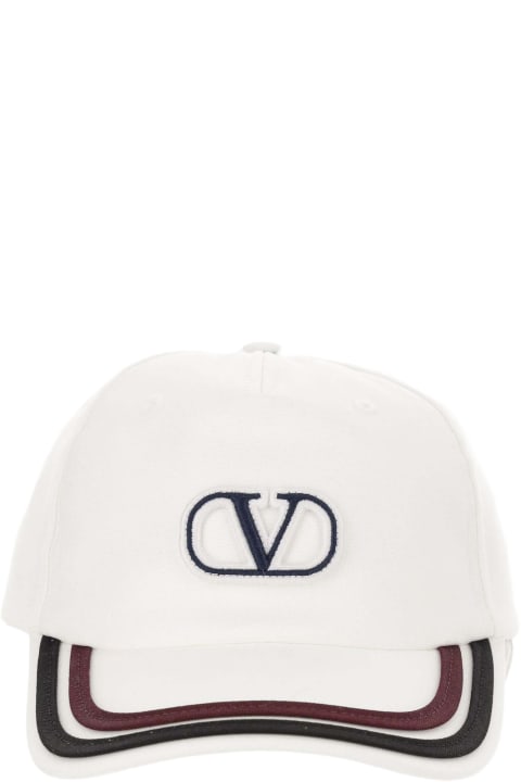 メンズ Valentino Garavaniの帽子 Valentino Garavani Canvas Hat With Signature Vlogo