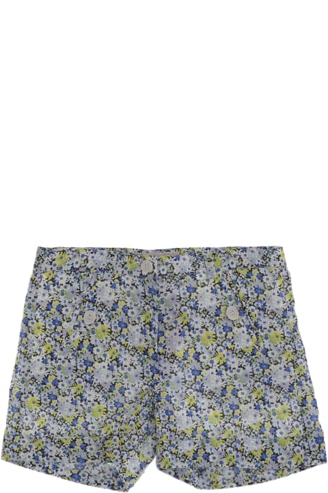 ガールズ Bonpointのボトムス Bonpoint Cotton Short Pants With Floral Pattern