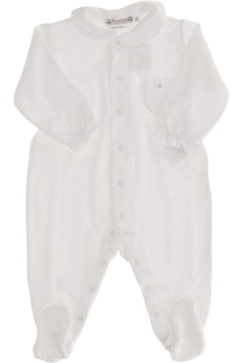 Bonpoint for Kids Bonpoint Chenille One-piece Jumpsuit With Logo