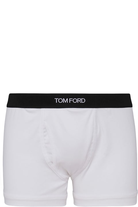 Tom Ford Underwear for Men Tom Ford White Cotton Two Pack Boxers