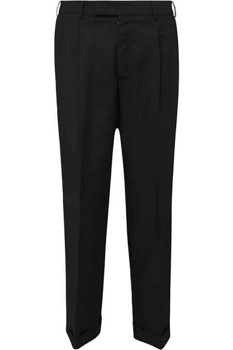PT01 Clothing for Men PT01 Black Cotton Pants