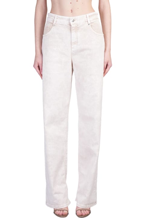 Homeware Blumarine Jeans In Rose-pink Cotton