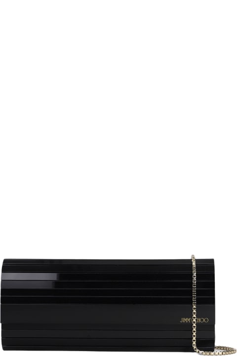 Jimmy Choo Luggage for Women Jimmy Choo Sweetie Clutch In Black Acrylic