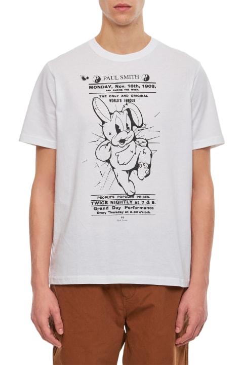 Paul Smith Topwear for Men Paul Smith Rabbit Poster T-shirt
