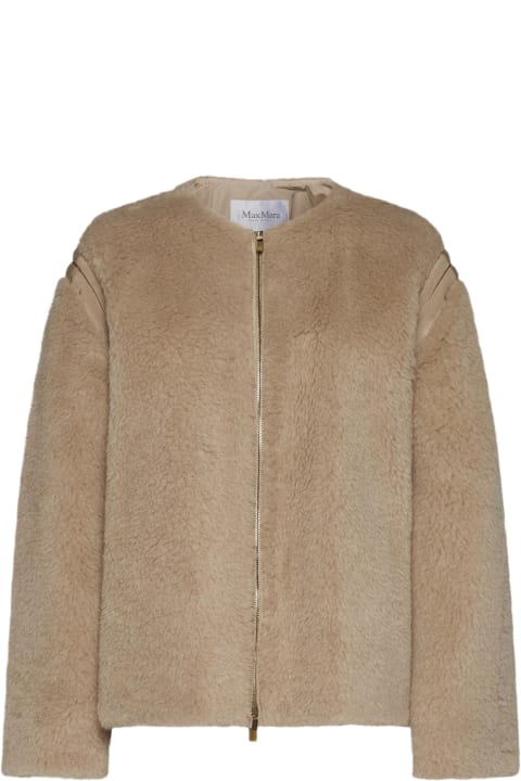 Max Mara Coats & Jackets for Women Max Mara Panno Teddy Fabric Jacket