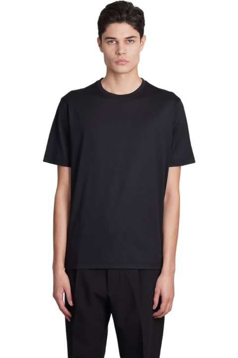 Emporio Armani Topwear for Men Emporio Armani T-shirt In Black Silk